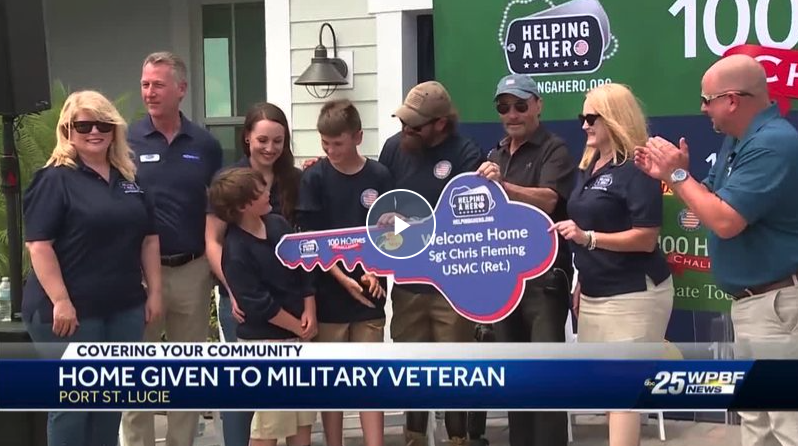 I feel loved, we feel loved’: Wounded veteran and his family move into new Port St. Lucie home